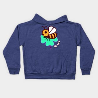 Funny Motivational Bee Puns, Believe In You Kids Hoodie